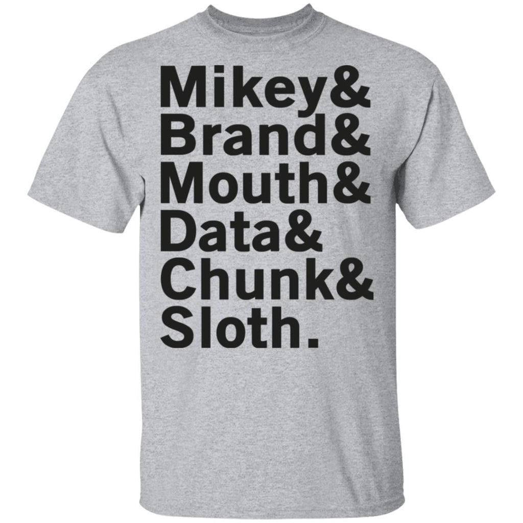 Mikey & Brand & Mouth & Data & Chunk & Sloth Shirt, Hoodie, Tank