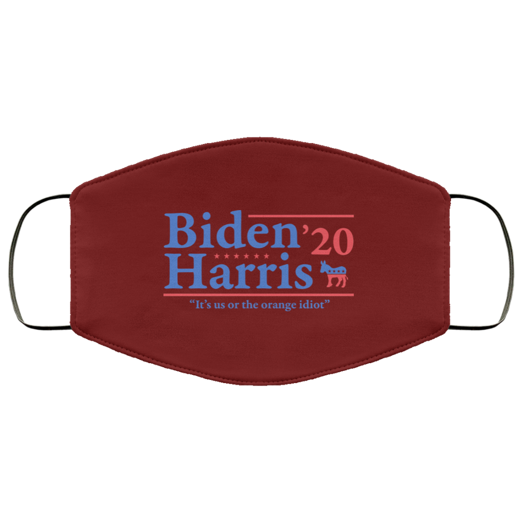 Joe Biden Kamala Harris 2020 It’s Us Or The Orange idiot Face Mask