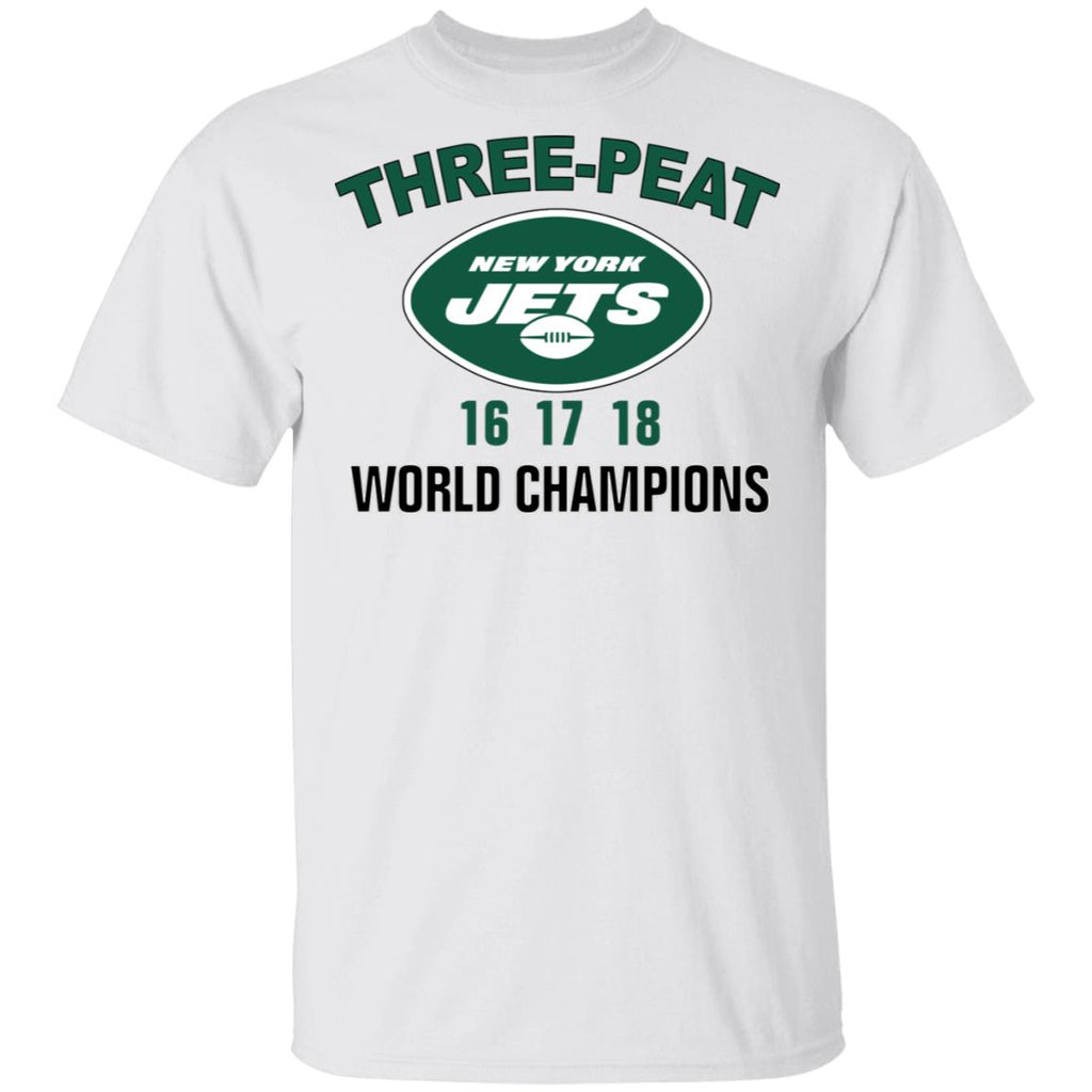 New York Jets Three Peat 16 17 18 World Champions Shirt, Hoodie, Tank