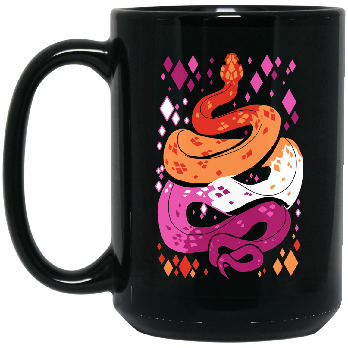 Pride Snakes Lesbian Mug