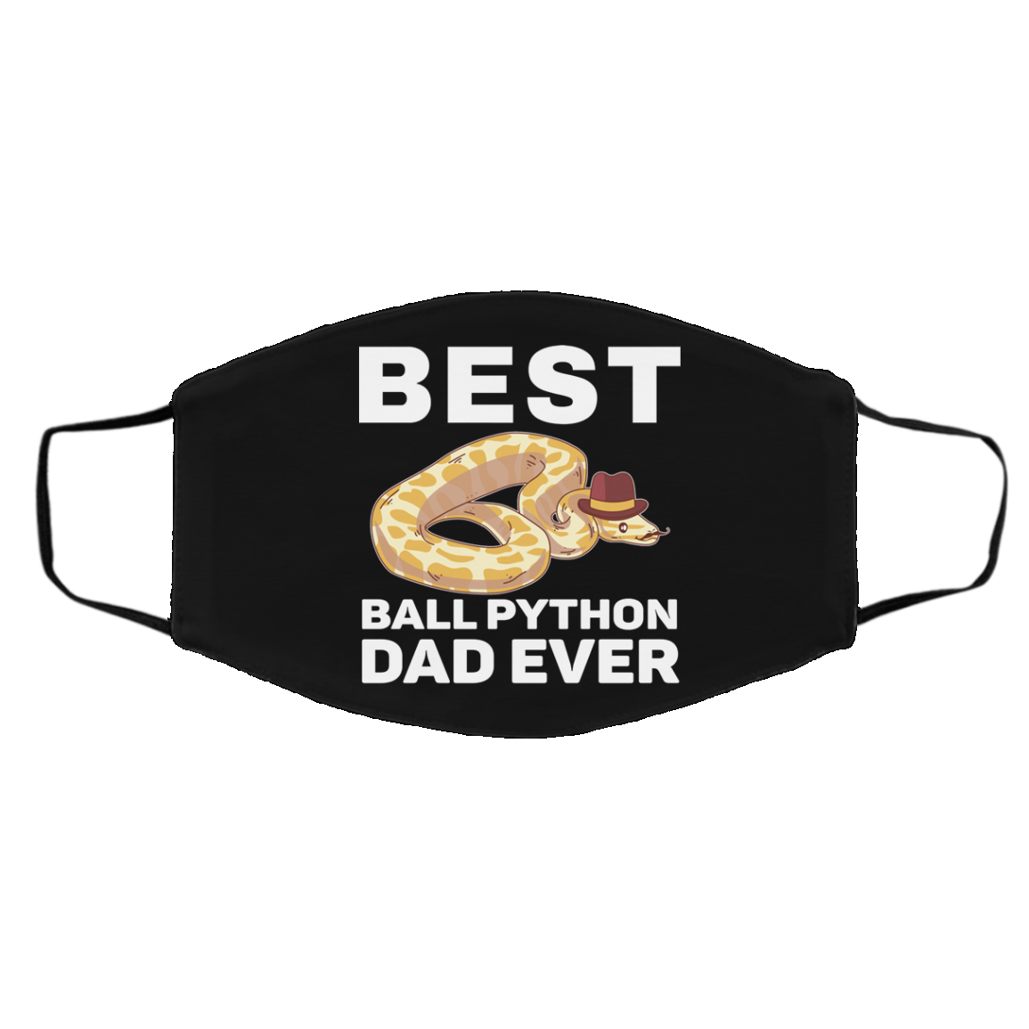Ball Python Dad Beard Mustache Pet Snake Face Mask