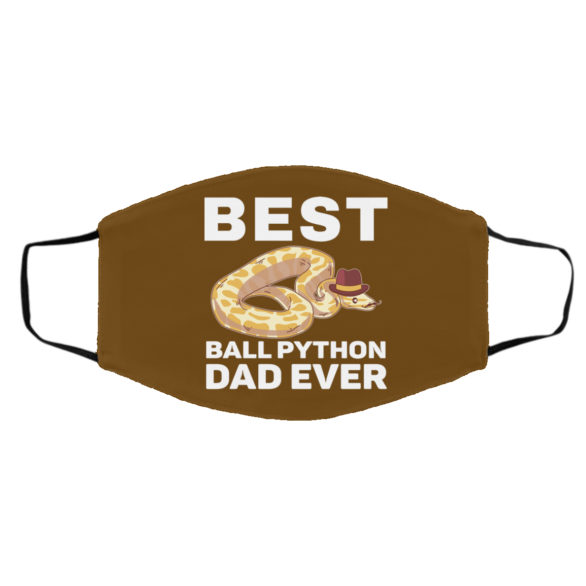 Ball Python Dad Beard Mustache Pet Snake Face Mask