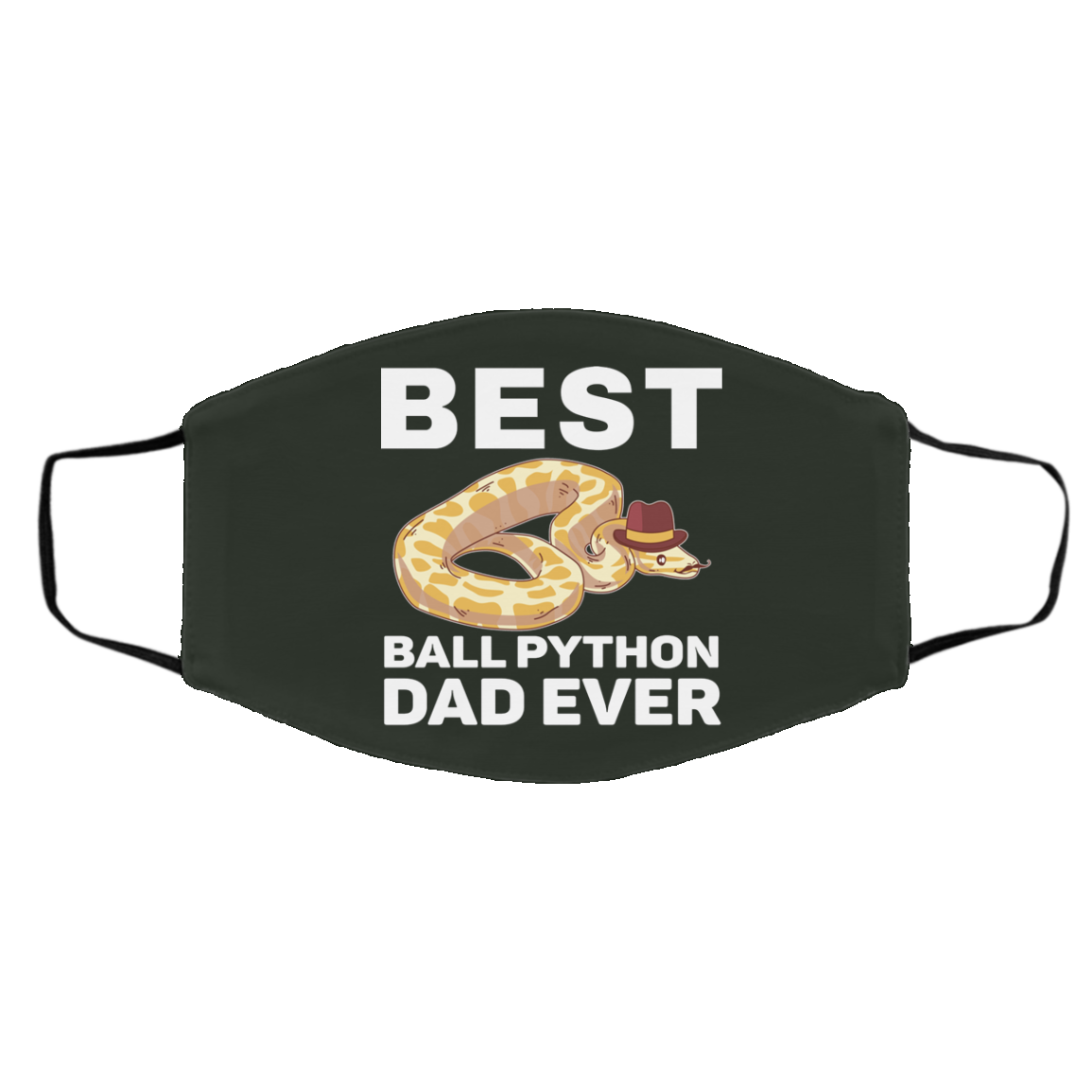 Ball Python Dad Beard Mustache Pet Snake Face Mask