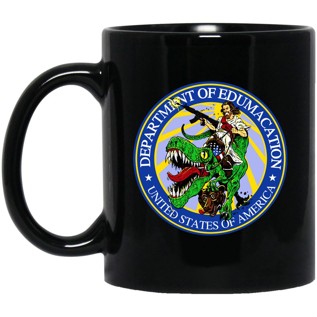 Department Of Edumacation United States Of America T-Rex Jesus Mug