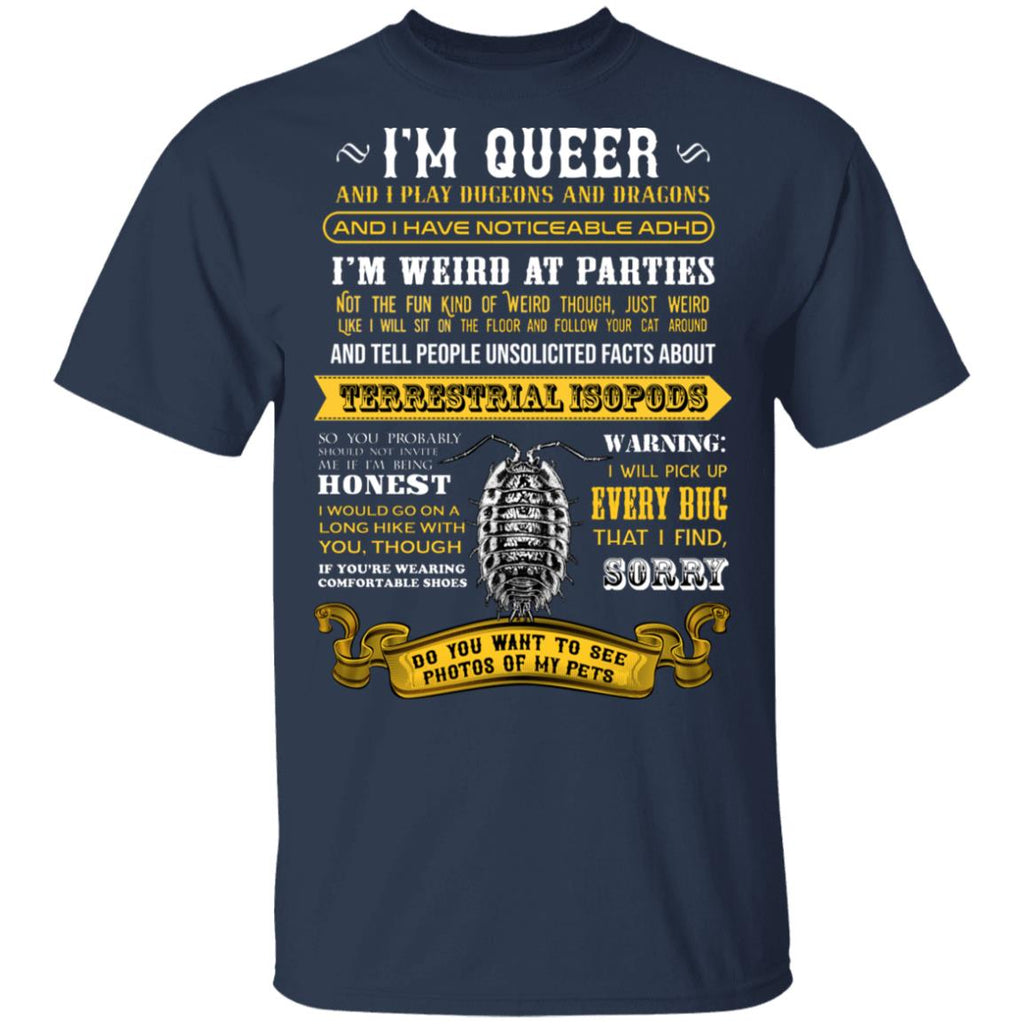 I’m Queer And I Play Dungeons And Dragons Have Noticeable Adhd Shirt, Hoodie, Tank