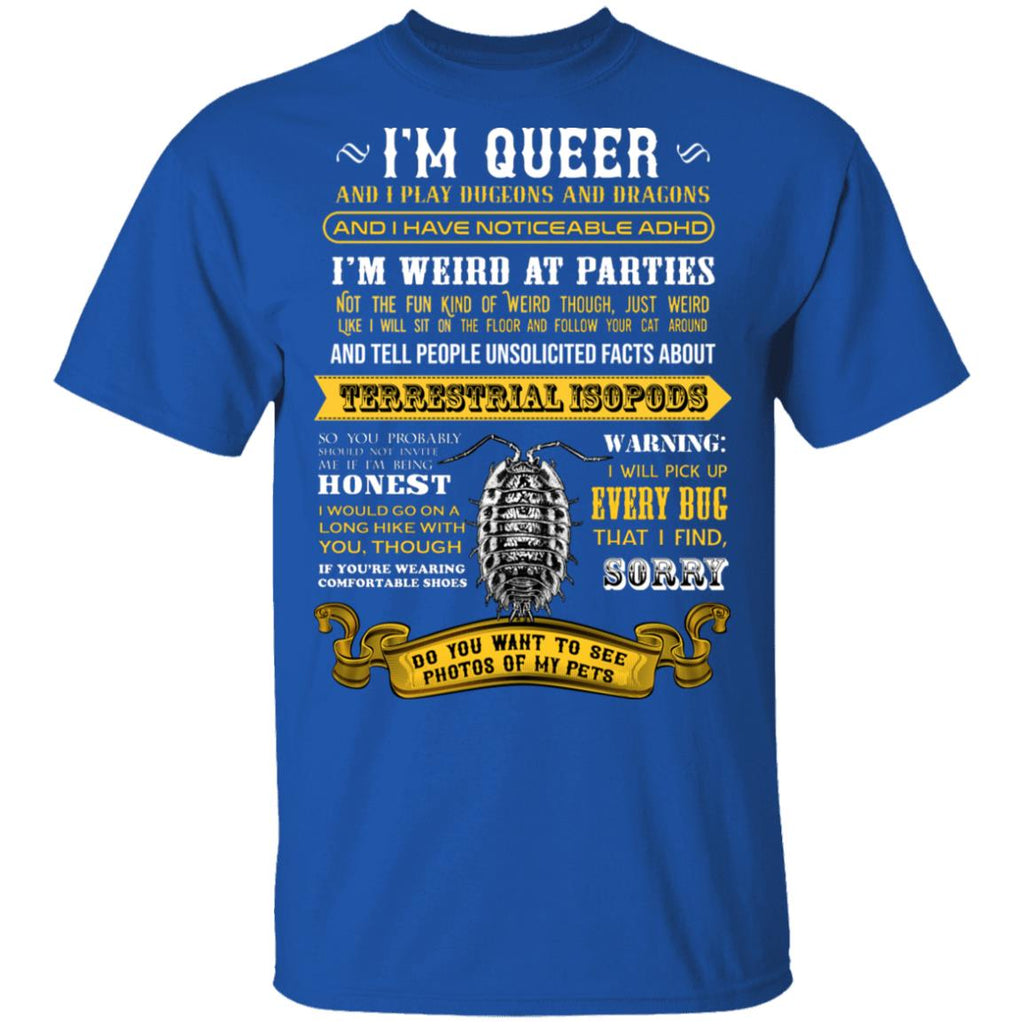 I’m Queer And I Play Dungeons And Dragons Have Noticeable Adhd Shirt, Hoodie, Tank