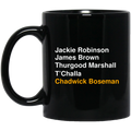 Jackie Robinson James Brown Thurgood Marshall T’Challa Chadwick Boseman Mug