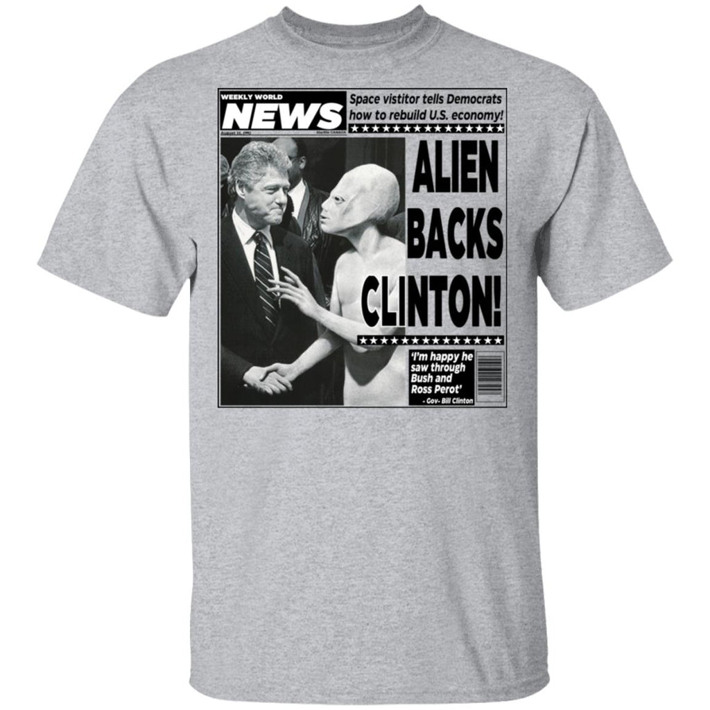 Vintage World News Alien Backs Clinton Shirt, Hoodie, Tank