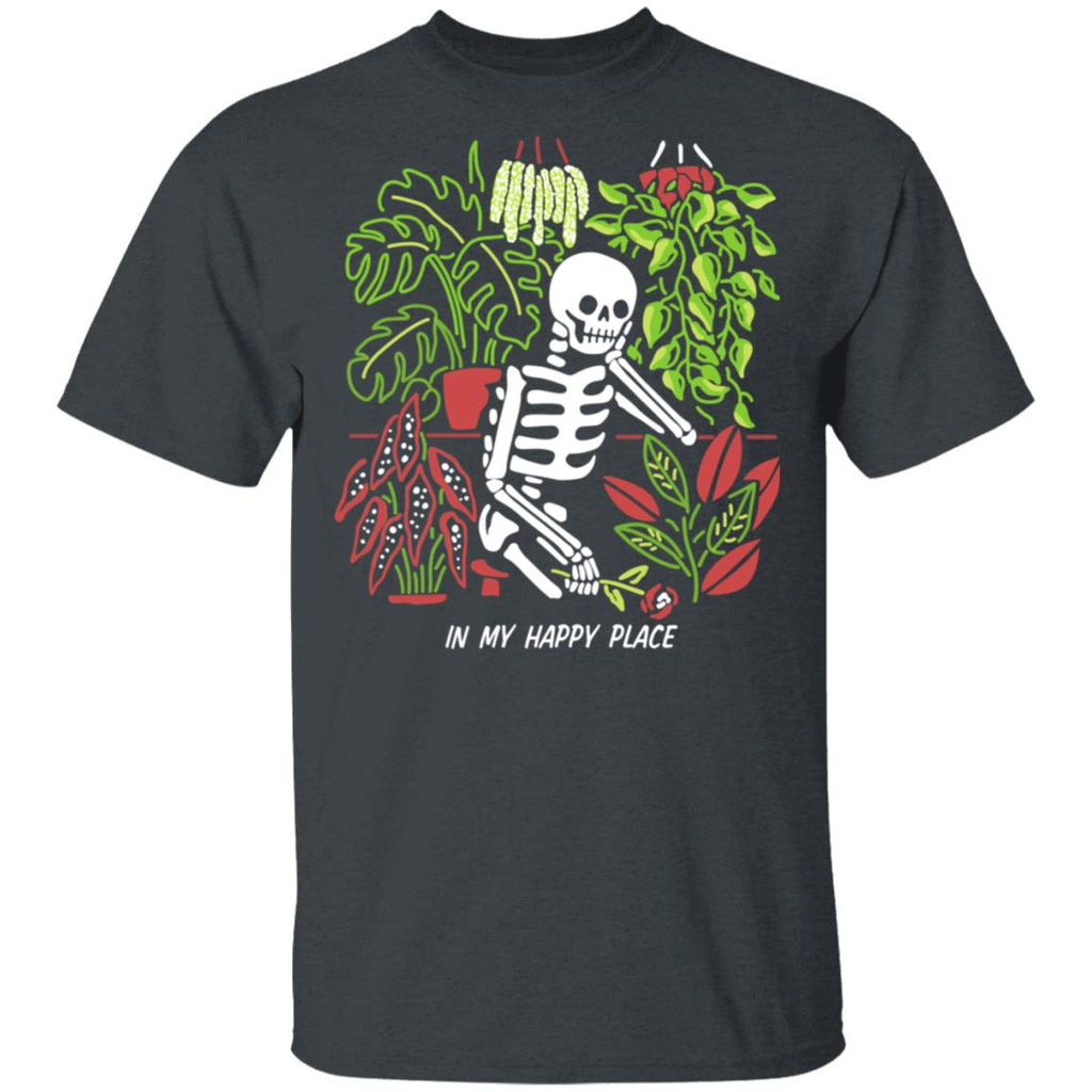 Skull Skeleton In My Happy Place Shirt, Hoodie, Tank