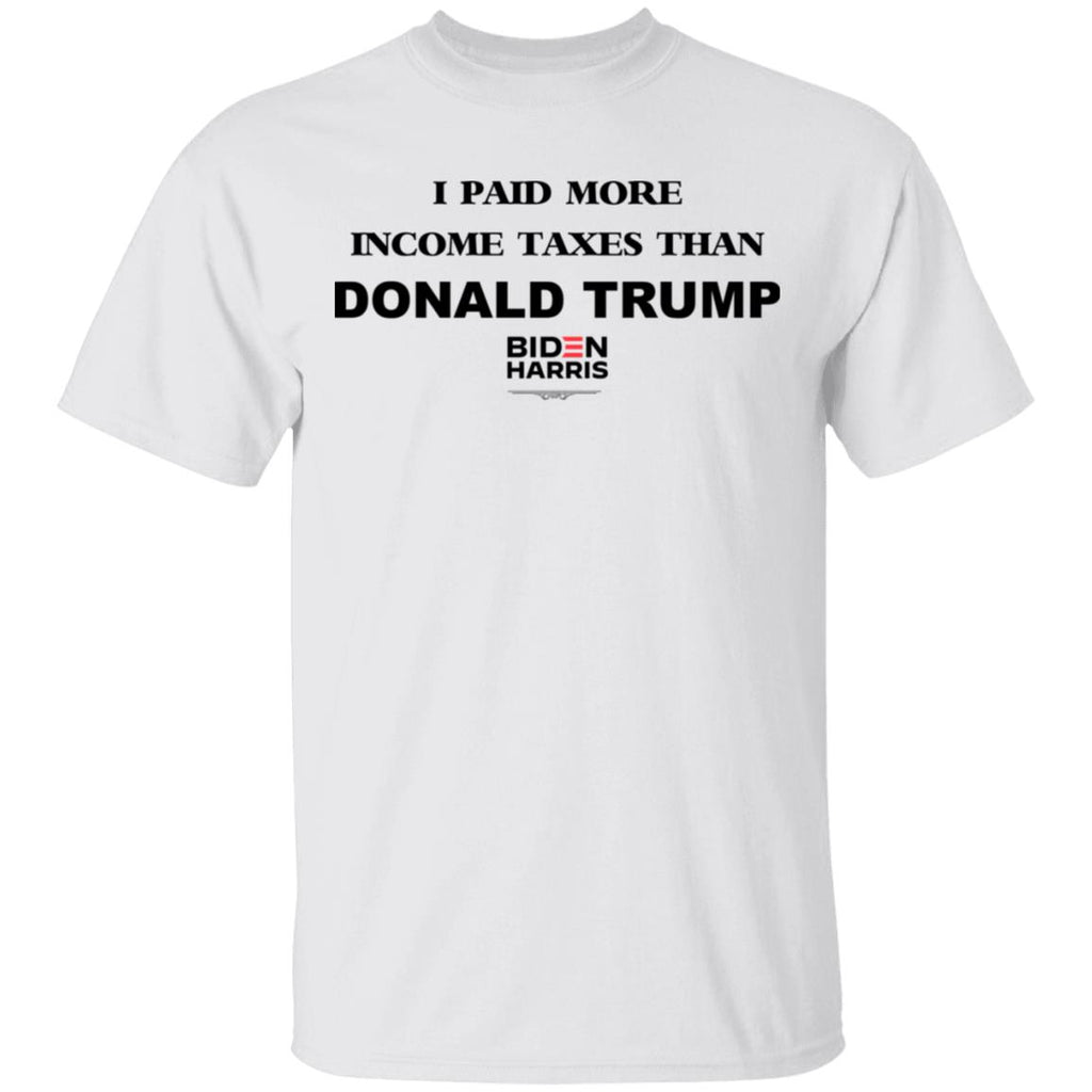 I Paid More Income Taxes Than Donald Trump Biden Harris 2020 Shirt, Hoodie, Tank
