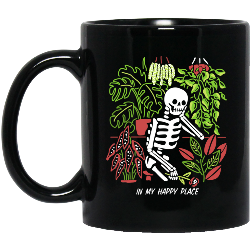Skull Skeleton In My Happy Place Mug