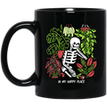 Skull Skeleton In My Happy Place Mug