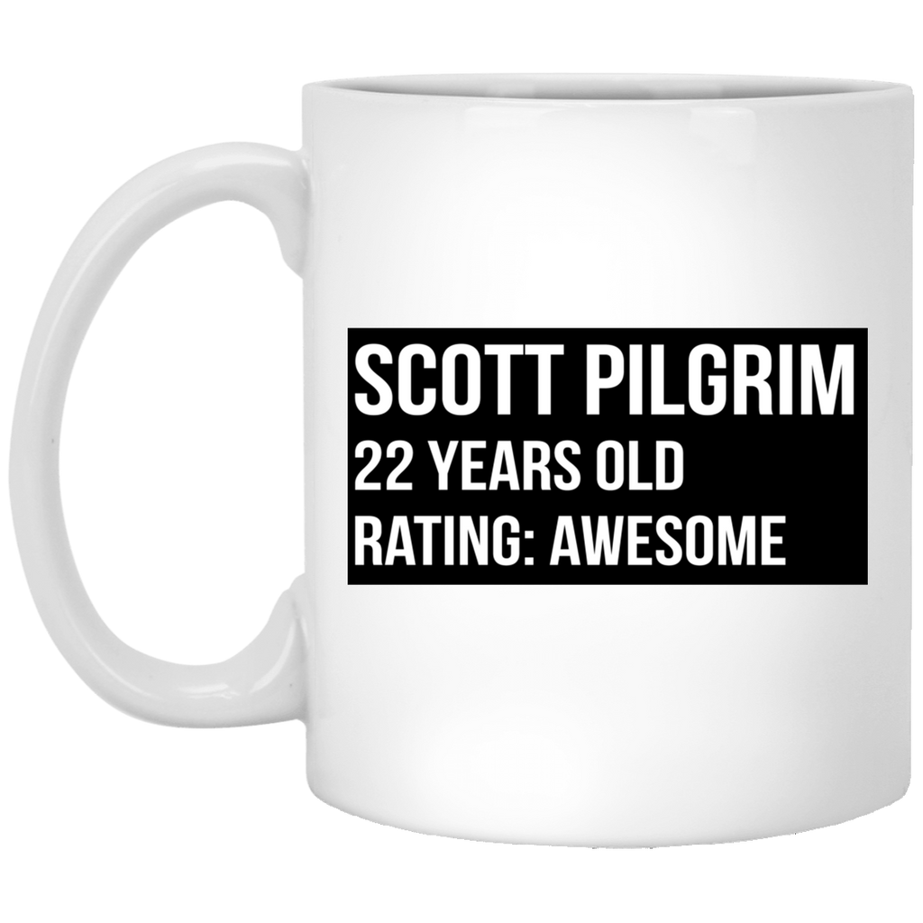 Scott Pilgrim 22 Years Old Rating Awesome Mug