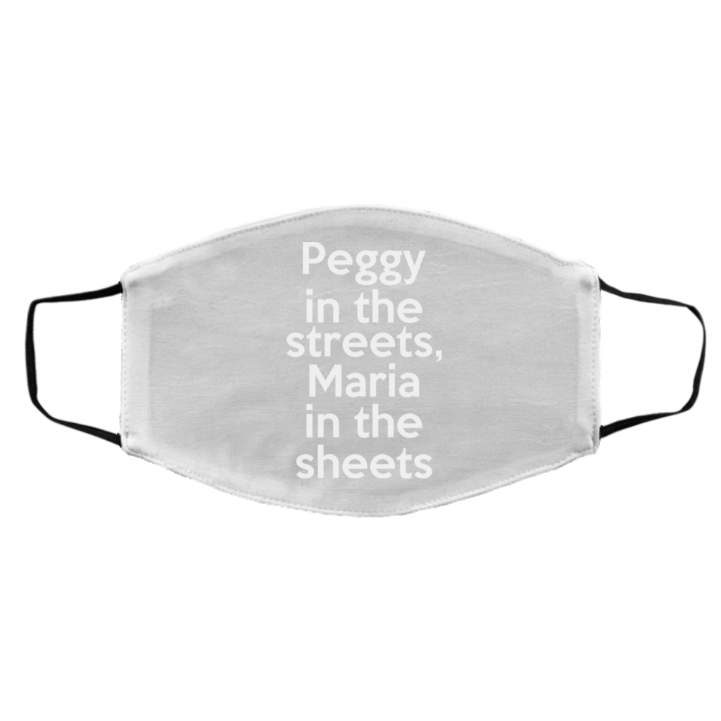 Peggy In The Streets Maria In The Sheets Face Mask