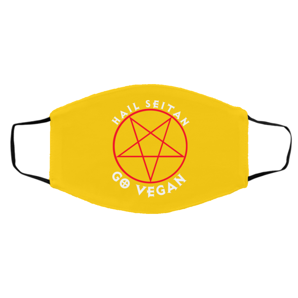 Hail Seitan Go Vegan Face Mask