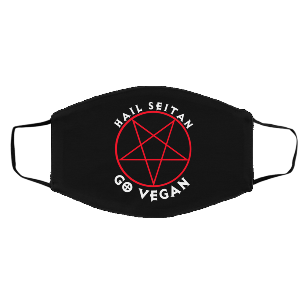 Hail Seitan Go Vegan Face Mask