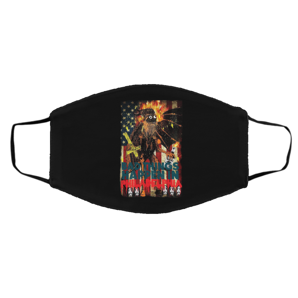 Gritty Bad Things Happen In Philadelphia Face Mask
