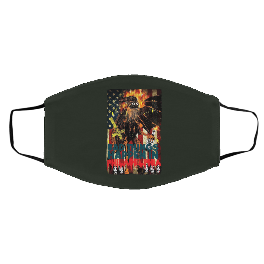 Gritty Bad Things Happen In Philadelphia Face Mask