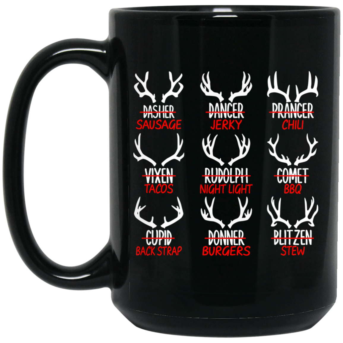Sleigh My Name Christmas Sweater Sausage Jerky Chili Mug