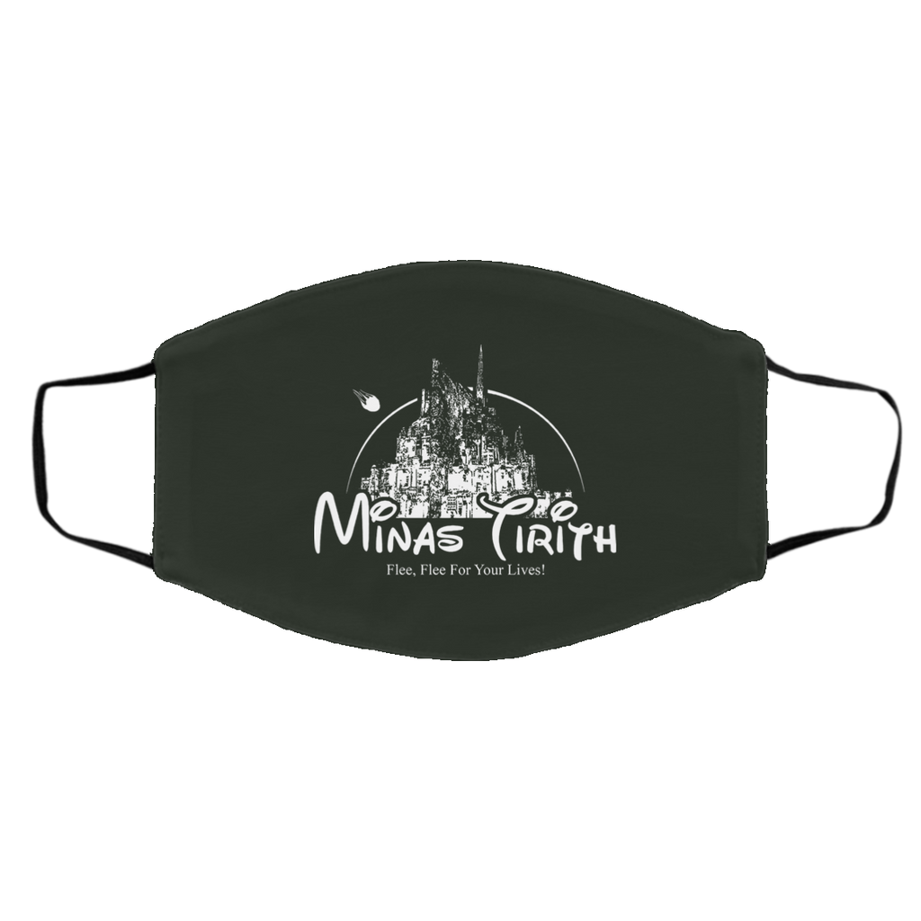 Minas Tirith Flee Flee For Your Lives Face Mask