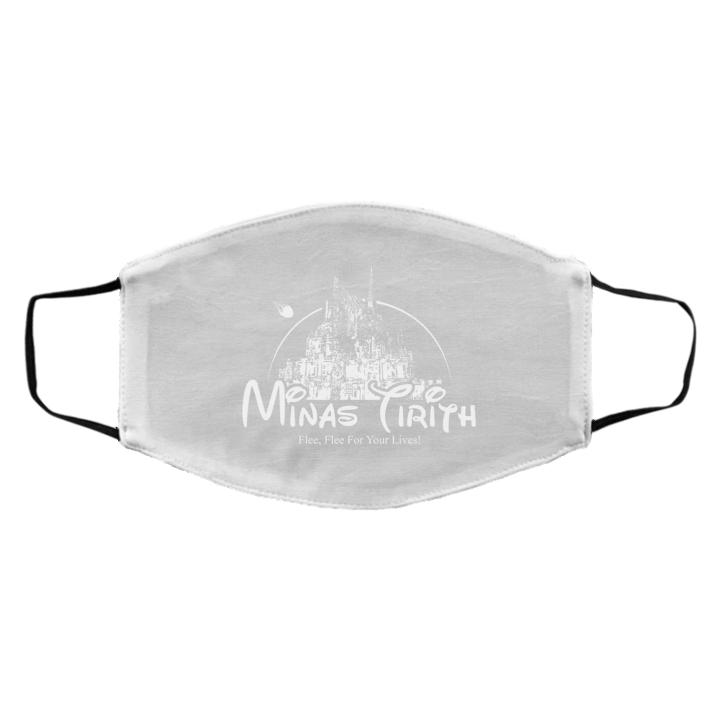 Minas Tirith Flee Flee For Your Lives Face Mask