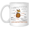 A Simple Question Of Weight Ratios Funny Math Teacher Mug