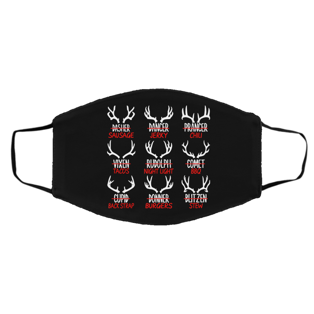 Sleigh My Name Christmas Sweater Sausage Jerky Chili Face Mask
