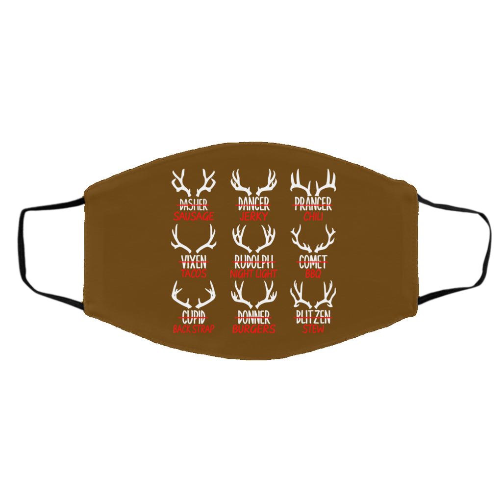 Sleigh My Name Christmas Sweater Sausage Jerky Chili Face Mask