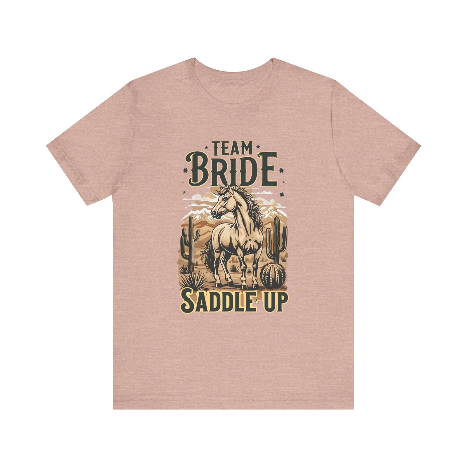 Team Bride Saddle Up Tee, Rustic Bridal Party Shirt, Western Theme Bachelorette