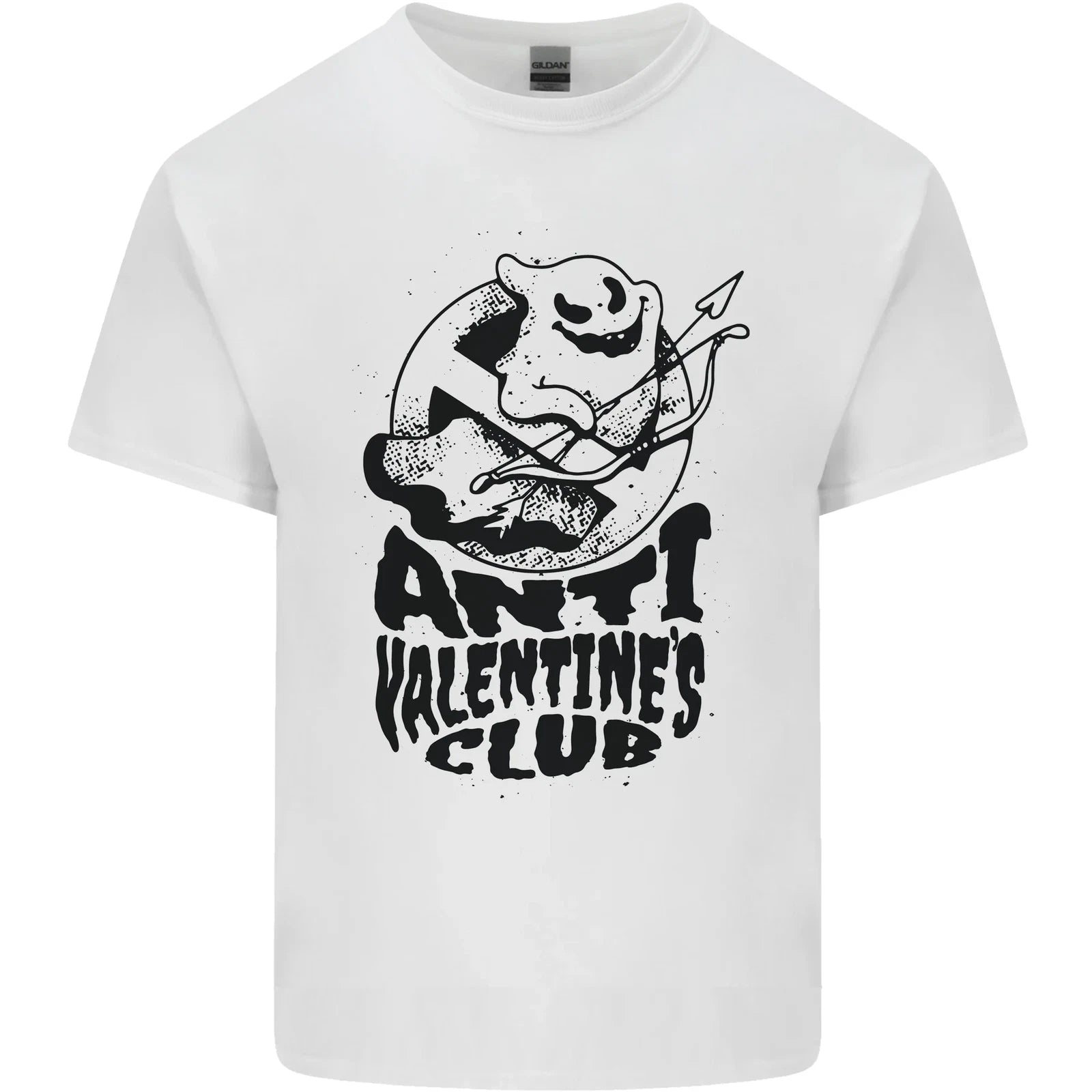 Anti Valentines Club Romance Single Day Mens Cotton T-Shirt Tee Top