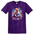 Ichigo Kurosaki Anime T Shirt w/ Energy Sword Color Splash Graphic Style Tee