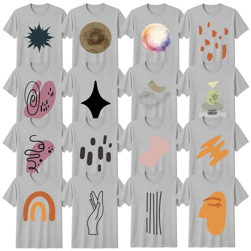 Modern Minimalist T-Shirt Organic Shapes Art Lover Gift