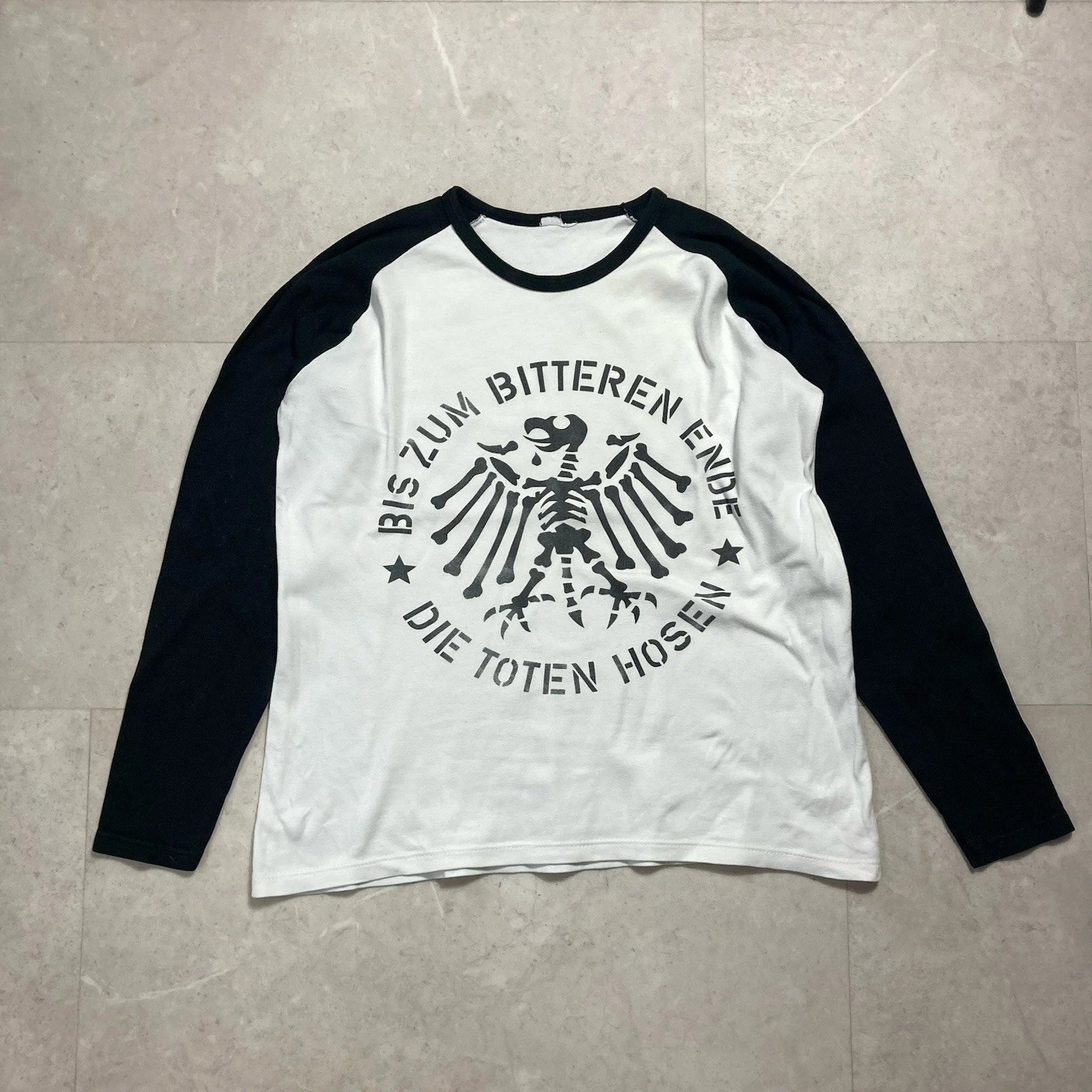 vintage die toten hosen punk rock band baseball long sleeve tee