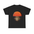 Sunset Vibe Unisex Heavy Cotton Tee, Beach Shirt, Summer Wear, Vacation Top,