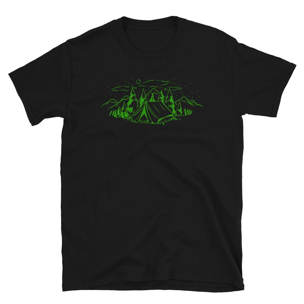 Mountain Camping hiking gag gift T shirt