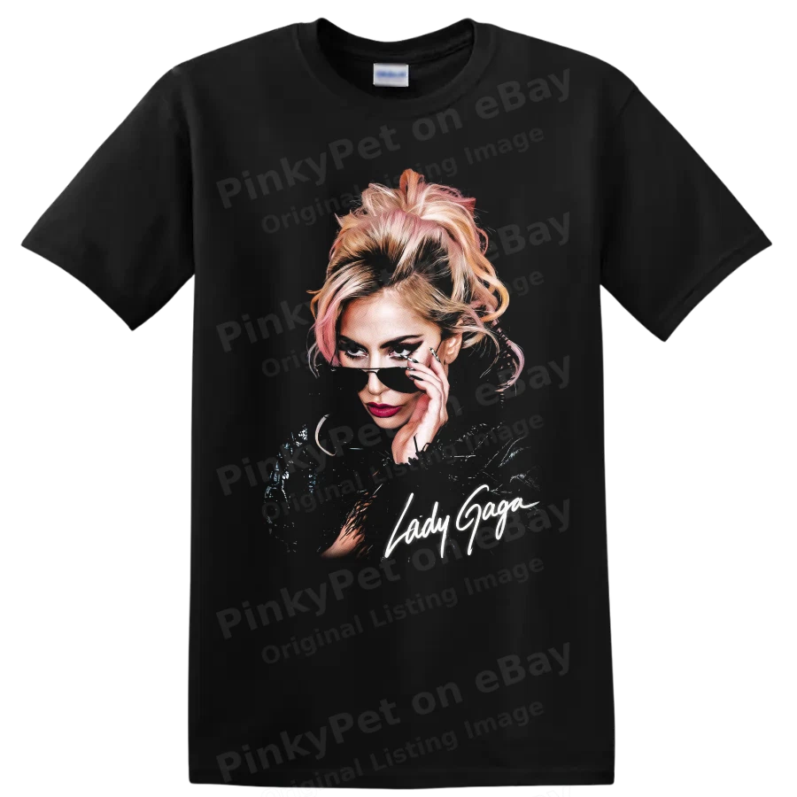 Lady Gaga Pop Art Portrait Music Fan T Shirt Graphic Print Tee Gift Concert