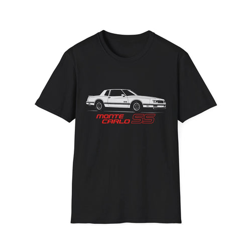 1988 Monte Carlo SS T-Shirt White G-Body Muscle Car Tee Retro Chevy Graphic