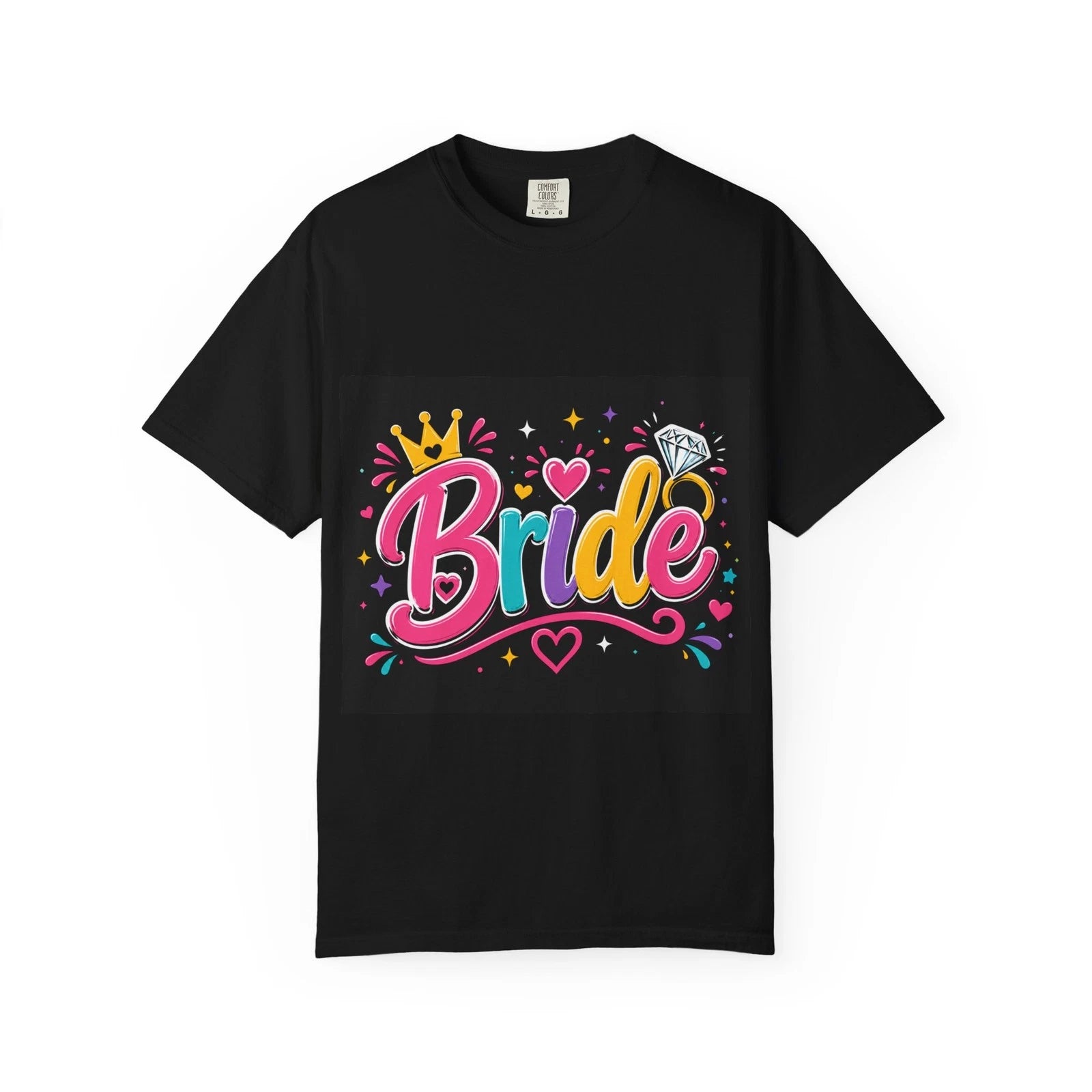 Bride Colorful Script Tee | Bridal Bachelorette Shirt