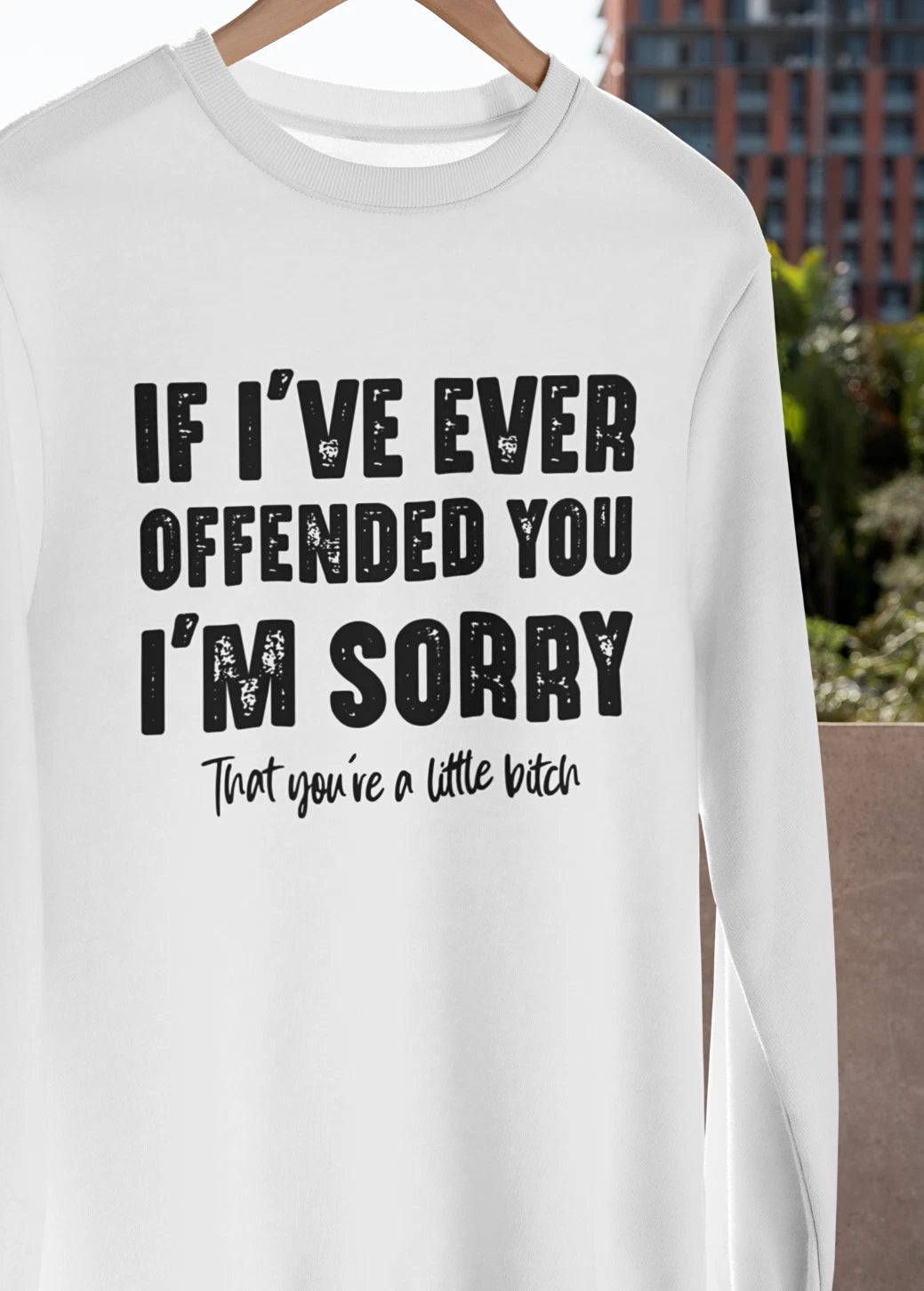 If I Ever Offended You Im Sorry You're a Little Bitch T-SHIRT Offensive Joke TEE