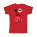 Gift T-Shirt : More Coffee Please Morning Smiley Funny
