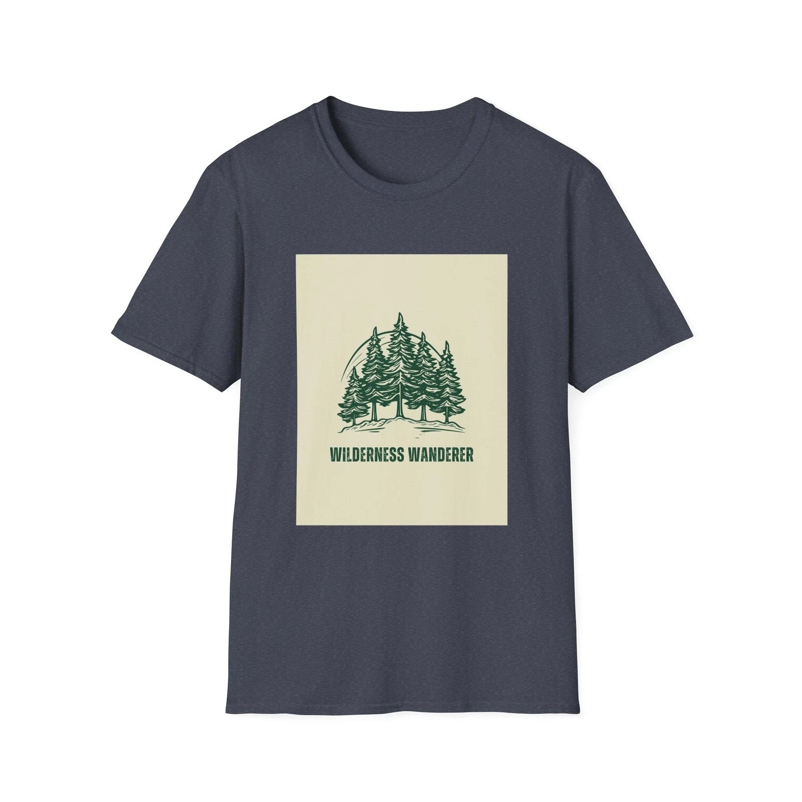 Pine Forest Illustration T-Shirt | Retro Wilderness Wanderer