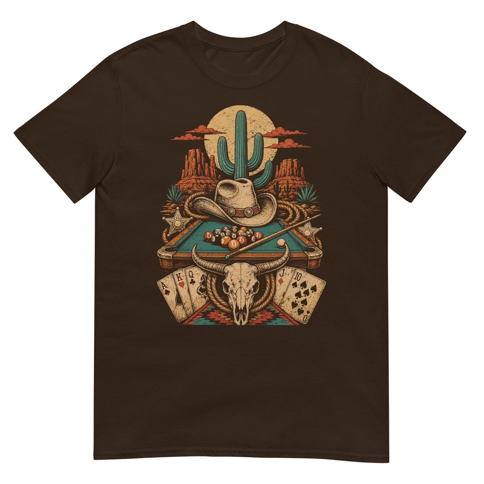Western Cowgirl Boots Cactus Disco Ball Retro Country Graphic T Shirt Gift