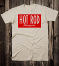 Retro Hot Rod Tee T Shirt 100% Cotton Speed Shop Drag Race Custom Rod Magazine