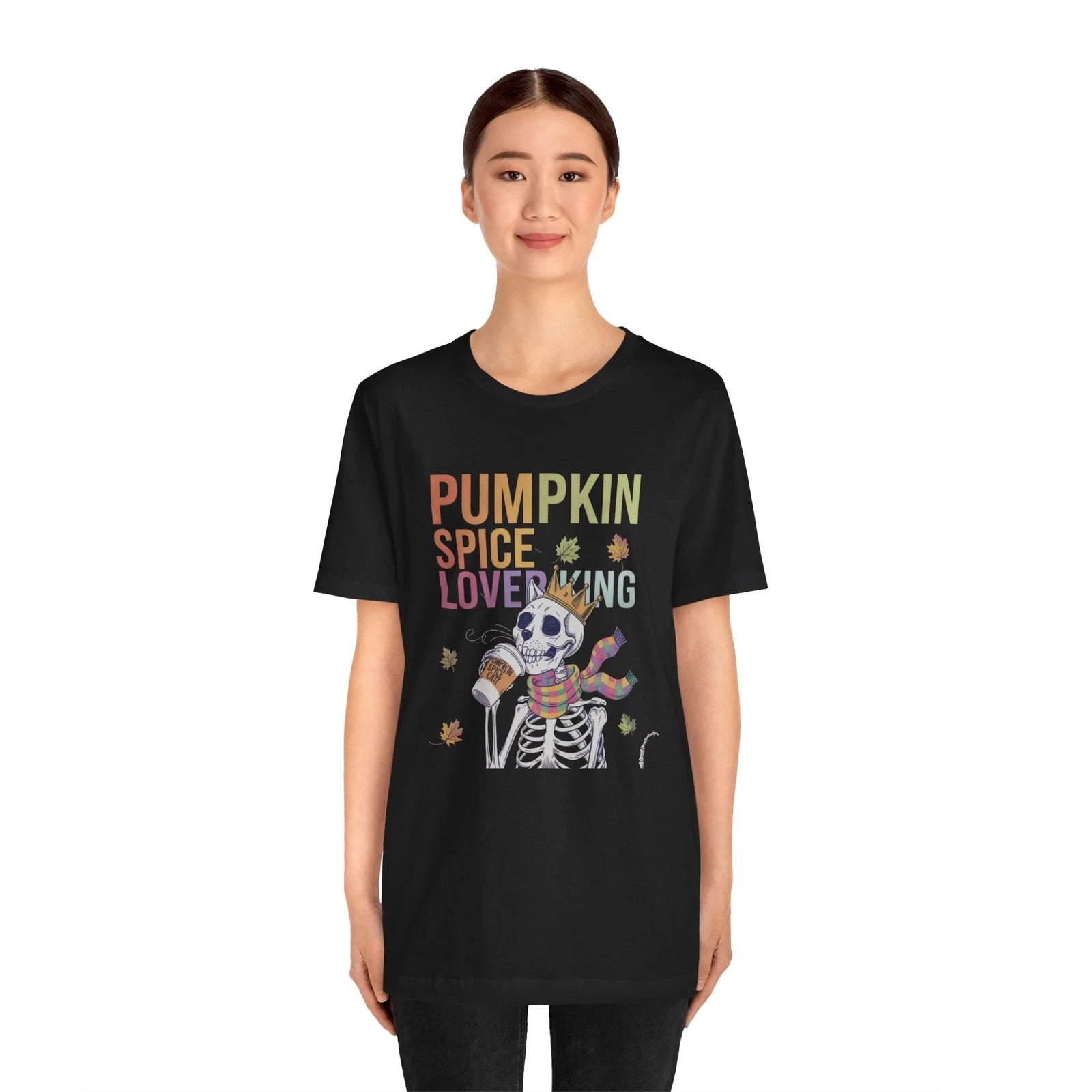 Pumpkin Spice Lover King The Ultimate Fall Coffee Design, Unisex Jersey Tee