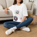 Disco Mirrorball T-Shirt | Retro Neon Rays, Party Dance Tee