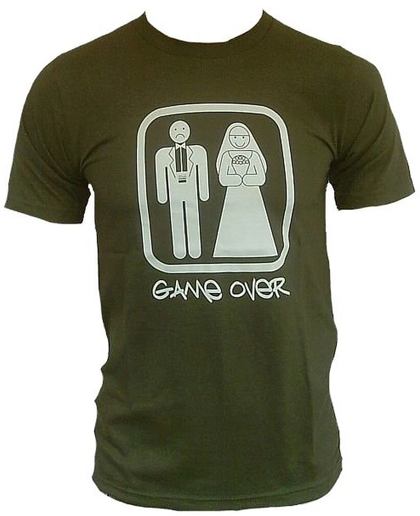 Unfledged Game Over Wedding Bachelor´S Party Sad And Happy Fun T-shirt M