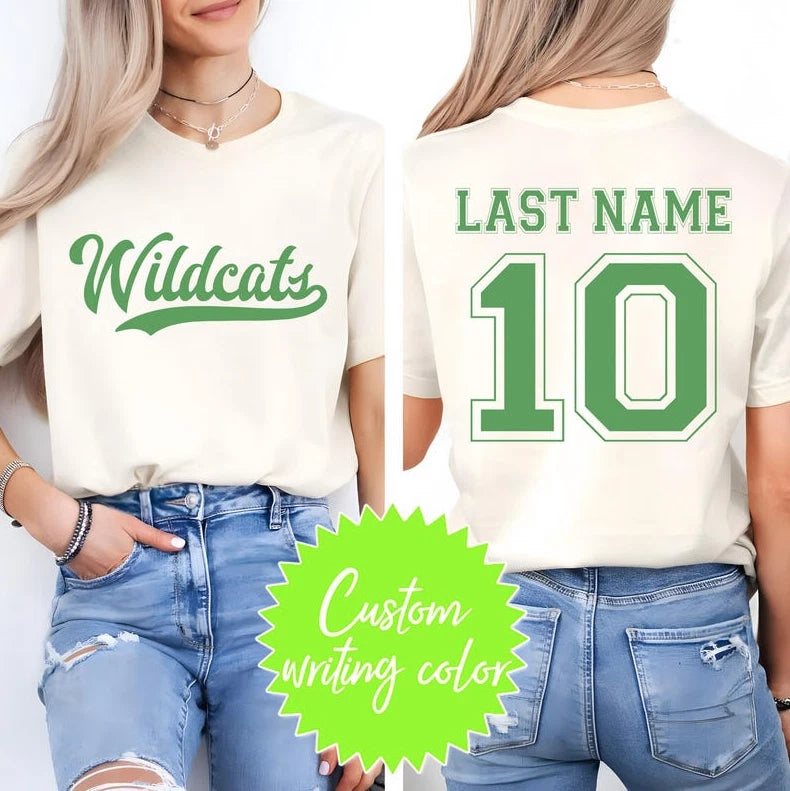 Custom Team Name Jersey T-Shirt | Personalized Sports Shirt