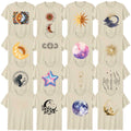 Boho Celestial Adult T-Shirt Sun Moon Cosmic Celestial Gift