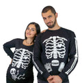 Halloween glow in the dark couple skeleton long sleeve shirts maternity shirt