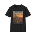 Saguaro National Park Sunset T-Shirt | Desert Cactus Vintage Retro Poster